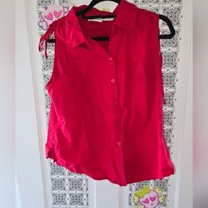 Faded glory sleev-less red shirt